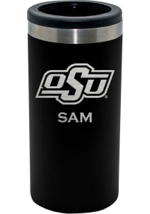 Oklahoma State Cowboys Personalized Laser Etched 12oz Slim Can Coolie