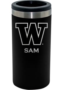 Washington Huskies Personalized Laser Etched 12oz Slim Can Coolie