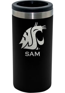 Washington State Cougars Personalized Laser Etched 12oz Slim Can Coolie