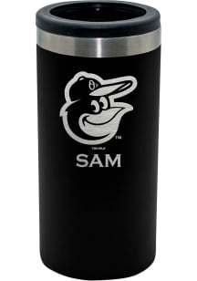 Baltimore Orioles Personalized Laser Etched 12oz Slim Can Coolie