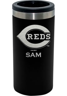 Cincinnati Reds Personalized Laser Etched 12oz Slim Can Coolie
