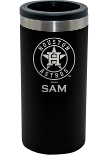 Houston Astros Personalized Laser Etched 12oz Slim Can Coolie