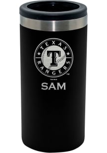 Texas Rangers Personalized Laser Etched 12oz Slim Can Coolie