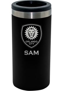 Orlando City SC Personalized Laser Etched 12oz Slim Can Coolie