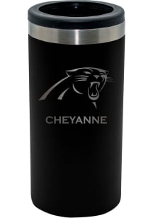 Carolina Panthers Personalized Laser Etched 12oz Slim Can Coolie