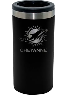 Miami Dolphins Personalized Laser Etched 12oz Slim Can Coolie