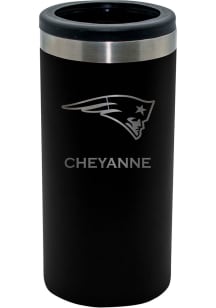 New England Patriots Personalized Laser Etched 12oz Slim Can Coolie
