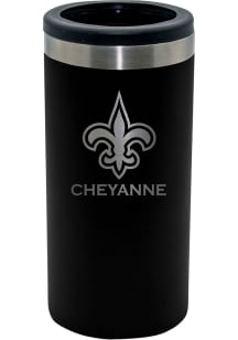 New Orleans Saints Personalized Laser Etched 12oz Slim Can Coolie