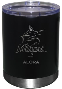 Miami Marlins Personalized Laser Etched 12oz Lowball Tumbler