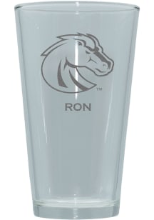 Boise State Broncos Personalized Laser Etched 17oz Pint Glass