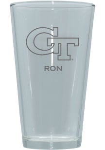 GA Tech Yellow Jackets Personalized Laser Etched 17oz Pint Glass