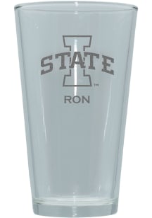 Iowa State Cyclones Personalized Laser Etched 17oz Pint Glass
