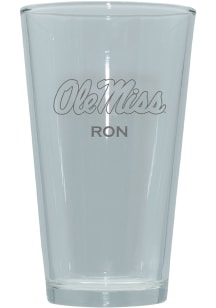 Ole Miss Rebels Personalized Laser Etched 17oz Pint Glass