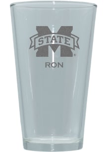 Mississippi State Bulldogs Personalized Laser Etched 17oz Pint Glass
