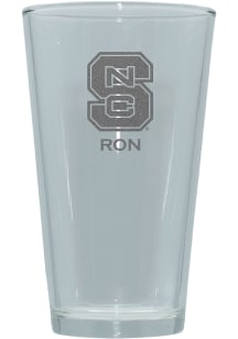 NC State Wolfpack Personalized Laser Etched 17oz Pint Glass