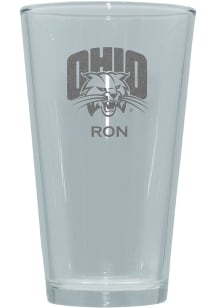 Ohio Bobcats Personalized Laser Etched 17oz Pint Glass