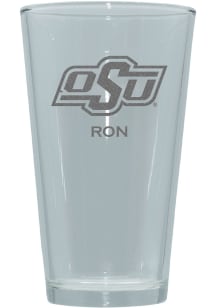 Oklahoma State Cowboys Personalized Laser Etched 17oz Pint Glass