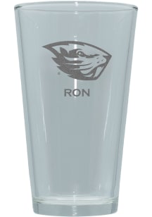 Oregon State Beavers Personalized Laser Etched 17oz Pint Glass