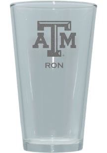 Texas A&amp;M Aggies Personalized Laser Etched 17oz Pint Glass