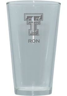 Texas Tech Red Raiders Personalized Laser Etched 17oz Pint Glass