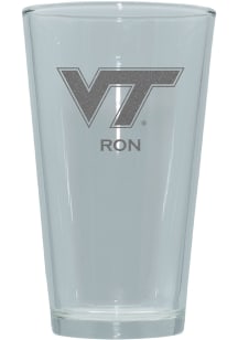 Virginia Tech Hokies Personalized Laser Etched 17oz Pint Glass