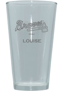 Atlanta Braves Personalized Laser Etched 17oz Pint Glass