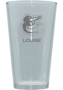 Baltimore Orioles Personalized Laser Etched 17oz Pint Glass