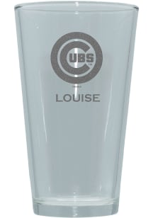 Chicago Cubs Personalized Laser Etched 17oz Pint Glass