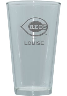 Cincinnati Reds Personalized Laser Etched 17oz Pint Glass