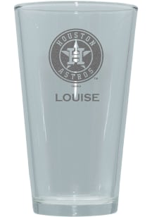 Houston Astros Personalized Laser Etched 17oz Pint Glass