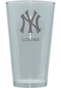 New York Yankees Personalized Laser Etched 17oz Pint Glass