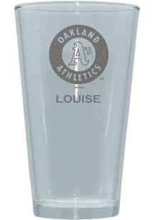 Oakland Athletics Personalized Laser Etched 17oz Pint Glass