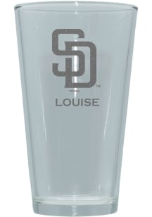 San Diego Padres Personalized Laser Etched 17oz Pint Glass