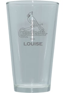 St Louis Cardinals Personalized Laser Etched 17oz Pint Glass