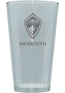 Colorado Rapids Personalized Laser Etched 17oz Pint Glass