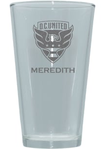 DC United Personalized Laser Etched 17oz Pint Glass