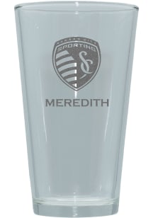 Sporting Kansas City Personalized Laser Etched 17oz Pint Glass