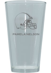 Cleveland Browns Personalized Laser Etched 17oz Pint Glass
