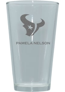 Houston Texans Personalized Laser Etched 17oz Pint Glass