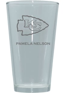 Kansas City Chiefs Personalized Laser Etched 17oz Pint Glass