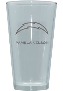 Los Angeles Chargers Personalized Laser Etched 17oz Pint Glass