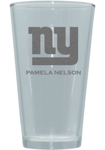 New York Giants Personalized Laser Etched 17oz Pint Glass