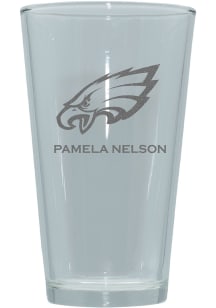 Philadelphia Eagles Personalized Laser Etched 17oz Pint Glass