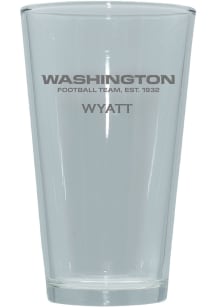 Washington Commanders Personalized Laser Etched 17oz Pint Glass