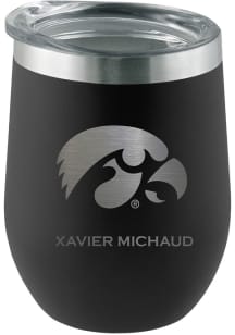 Iowa Hawkeyes Personalized Laser Etched 12oz Stemless Wine Tumbler
