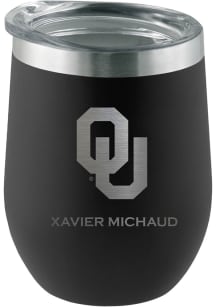 Oklahoma Sooners Personalized Laser Etched 12oz Stemless Wine Tumbler