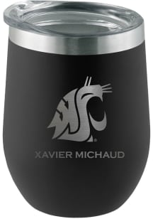 Washington State Cougars Personalized Laser Etched 12oz Stemless Wine Tumbler