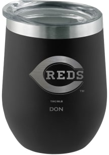 Cincinnati Reds Personalized Laser Etched 12oz Stemless Wine Tumbler