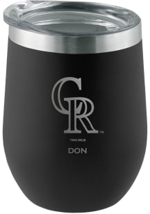 Colorado Rockies Personalized Laser Etched 12oz Stemless Wine Tumbler
