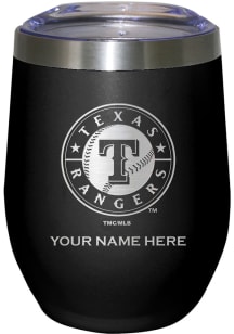 Texas Rangers Personalized Laser Etched 12oz Stemless Wine Tumbler
